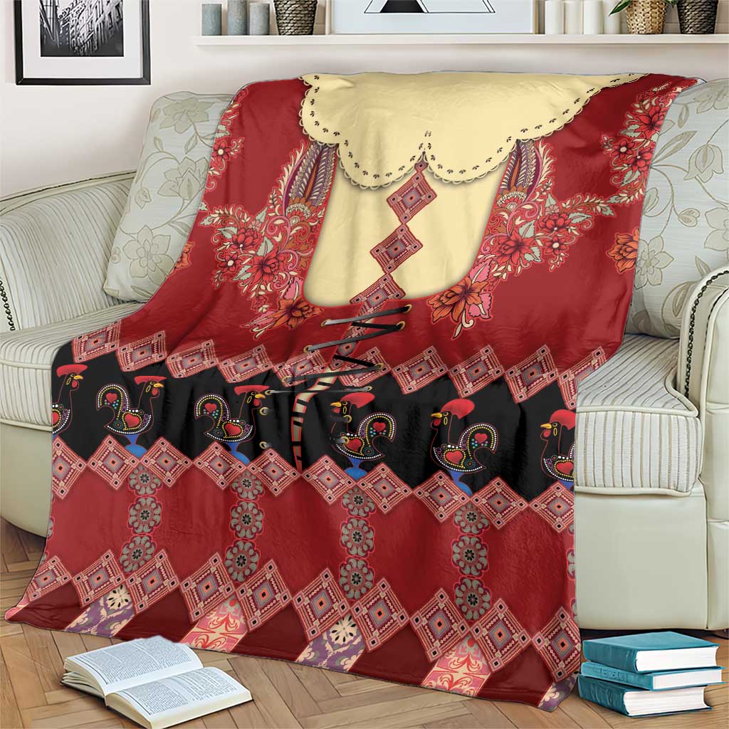 Portugal National Costume Blanket Barcelos Rooster Patterns - Wonder Print Shop
