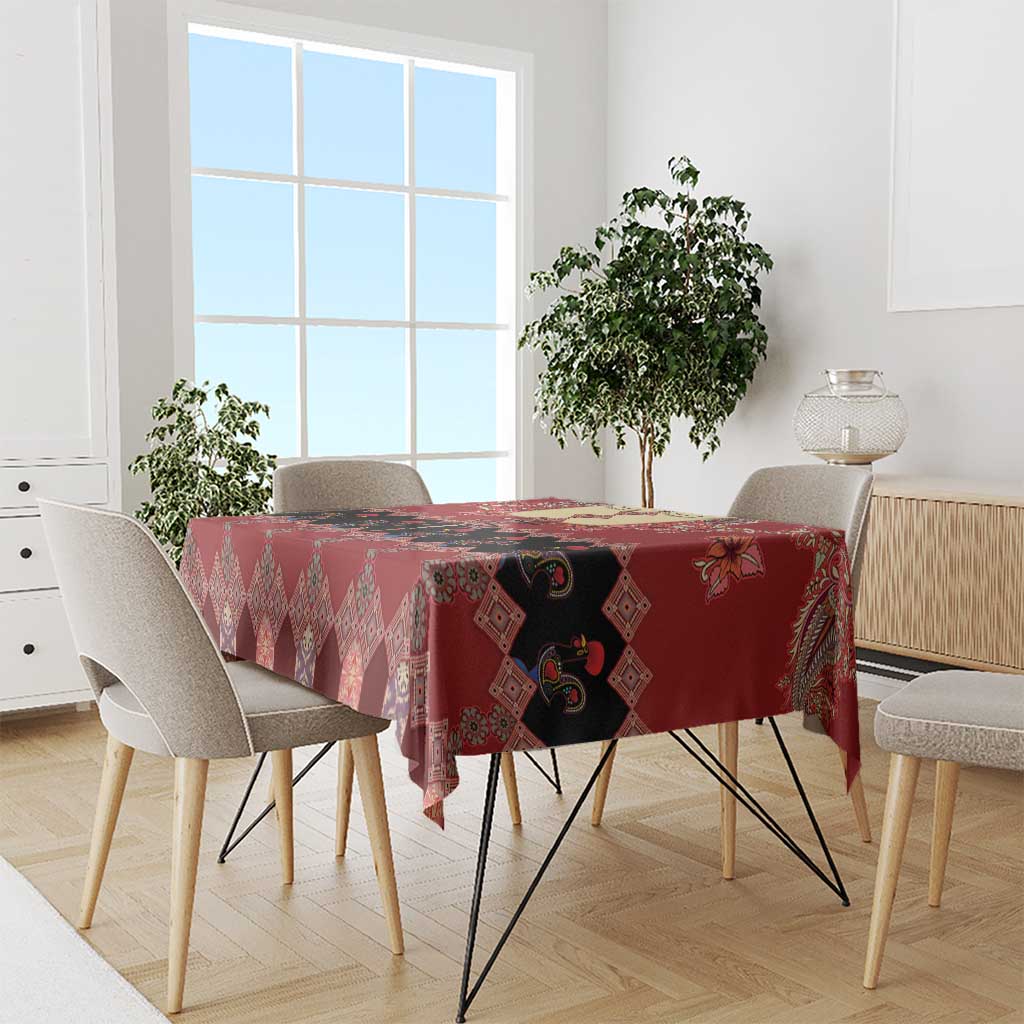 Portugal National Costume Tablecloth Barcelos Rooster Patterns - Wonder Print Shop