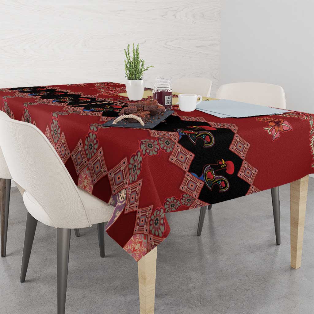 Portugal National Costume Tablecloth Barcelos Rooster Patterns - Wonder Print Shop