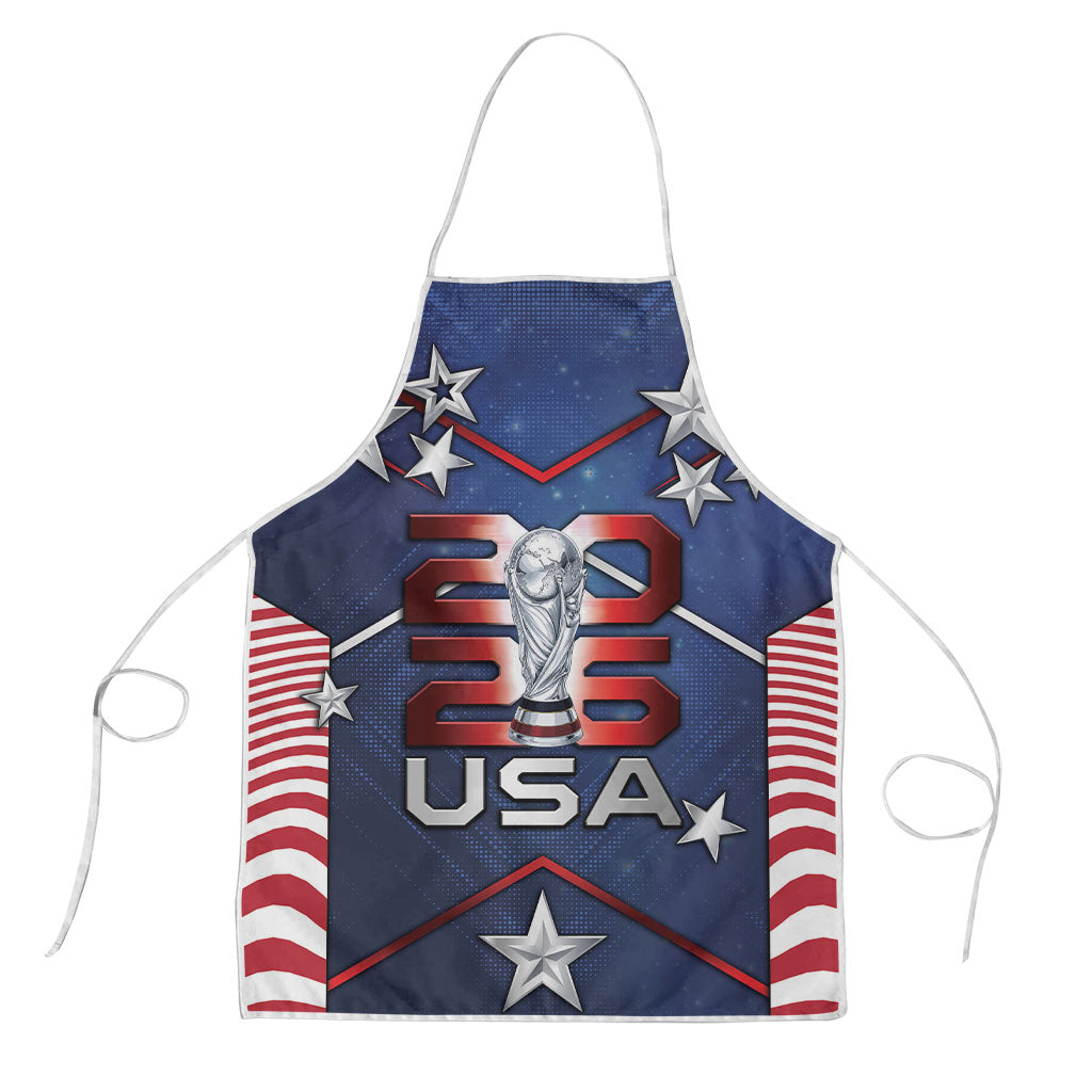 United States Soccer Apron American Flag Stars Trophy