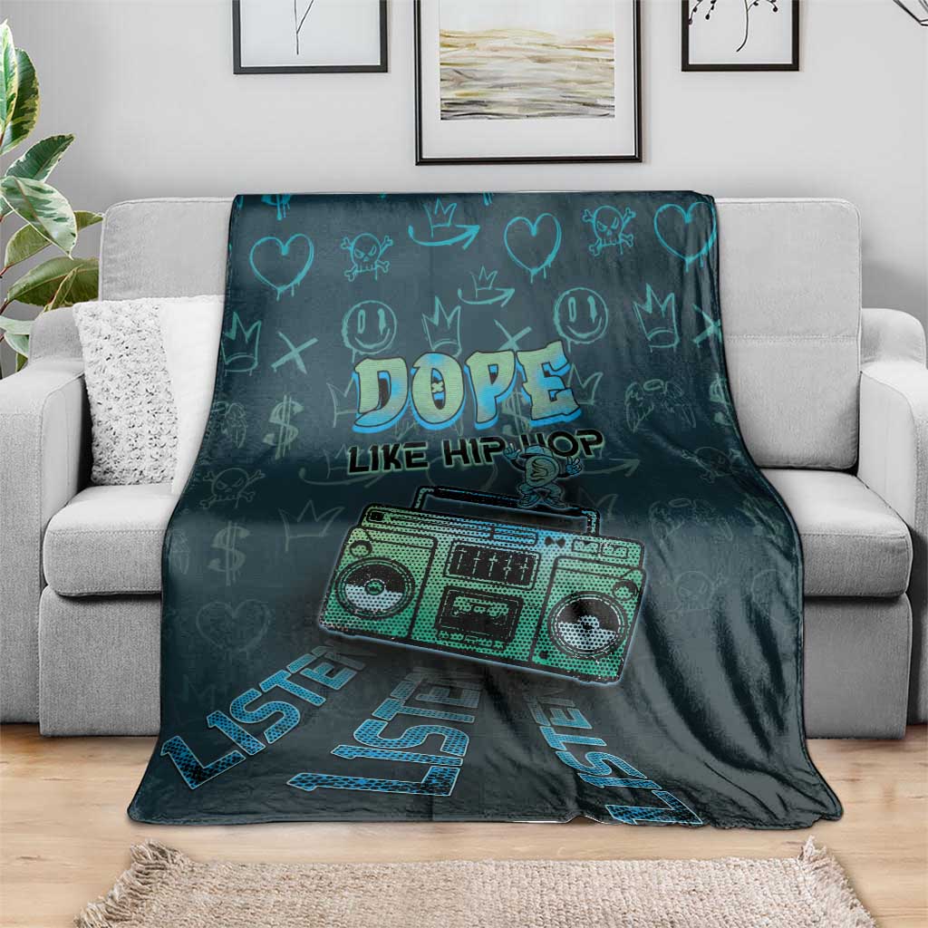 Dope Like Hip Hop Blanket Hiphop Graffiti Style - Wonder Print Shop