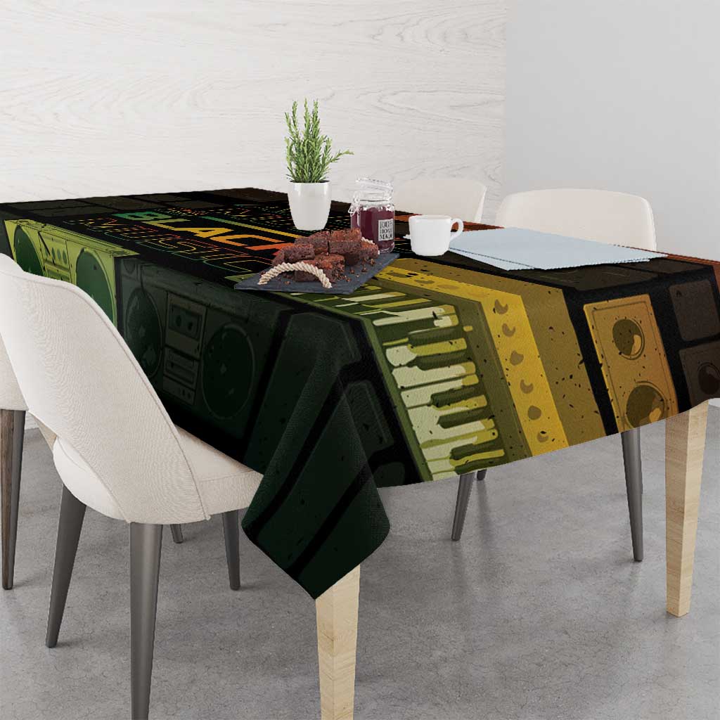 Black Music Month Tablecloth All Music Is Black Music - Wonder Print Shop