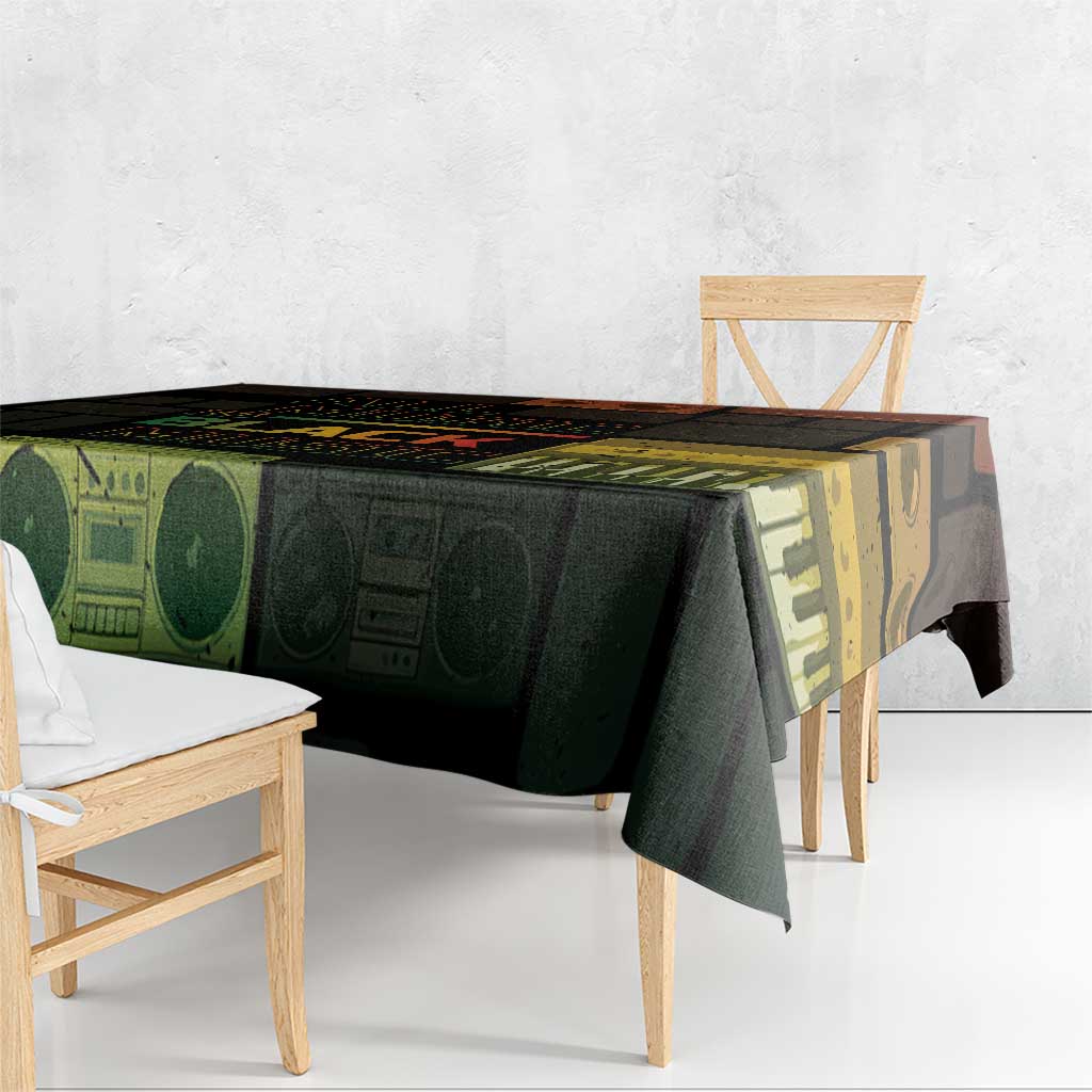 Black Music Month Tablecloth All Music Is Black Music - Wonder Print Shop