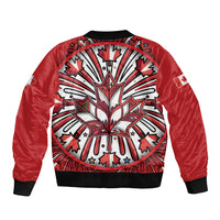 Happy Canada Day Bomber Jacket Cute Wildlife Animals Maple Leaf