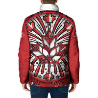 Happy Canada Day Padded Jacket Cute Wildlife Animals Maple Leaf