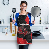 Canada National Indigenous Peoples Day Apron Red Map Haida Totem Patterns