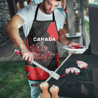 Canada National Indigenous Peoples Day Apron Red Map Haida Totem Patterns
