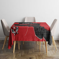 Canada National Indigenous Peoples Day Tablecloth Red Map Haida Totem Patterns