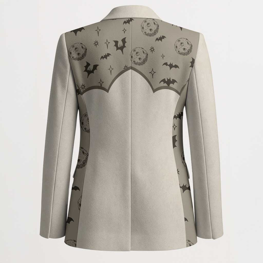 Western Gothic Yoke Blazer Bat And Stars - Wonder Print Shop