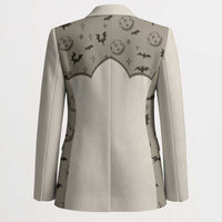 Western Gothic Yoke Blazer Bat And Stars - Wonder Print Shop