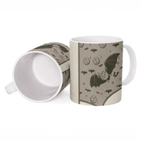 Western Gothic Yoke Ceramic Mug Bat And Stars - Wonder Print Shop