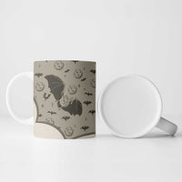 Western Gothic Yoke Ceramic Mug Bat And Stars - Wonder Print Shop
