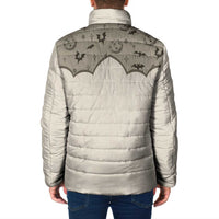 Western Gothic Yoke Padded Jacket Bat And Stars - Wonder Print Shop