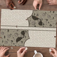 Western Gothic Yoke Puzzle Bat And Stars - Wonder Print Shop