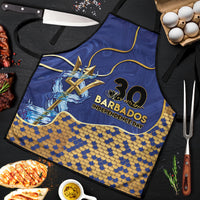 Barbados Independence Day Apron Golden Trident Wave Scales