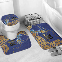 Barbados Independence Day Bathroom Set Golden Trident Wave Scales
