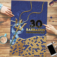 Barbados Independence Day Puzzle Golden Trident Wave Scales