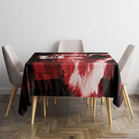 Yemen Independence Day Tablecloth Soaring Eagle 1967 Crimson Grunge