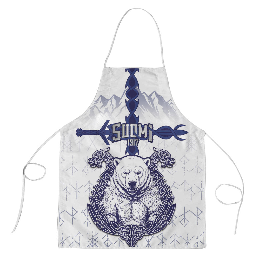 Finland Independence Day Apron Suomi 1917 Nordic Bear Sword Knotwork