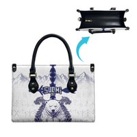 Finland Independence Day Leather Bag Suomi 1917 Nordic Bear Sword Knotwork