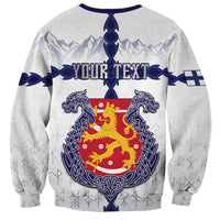 Personalized Finland Independence Day Sweatshirt Suomi 1917 Nordic Bear Sword Knotwork