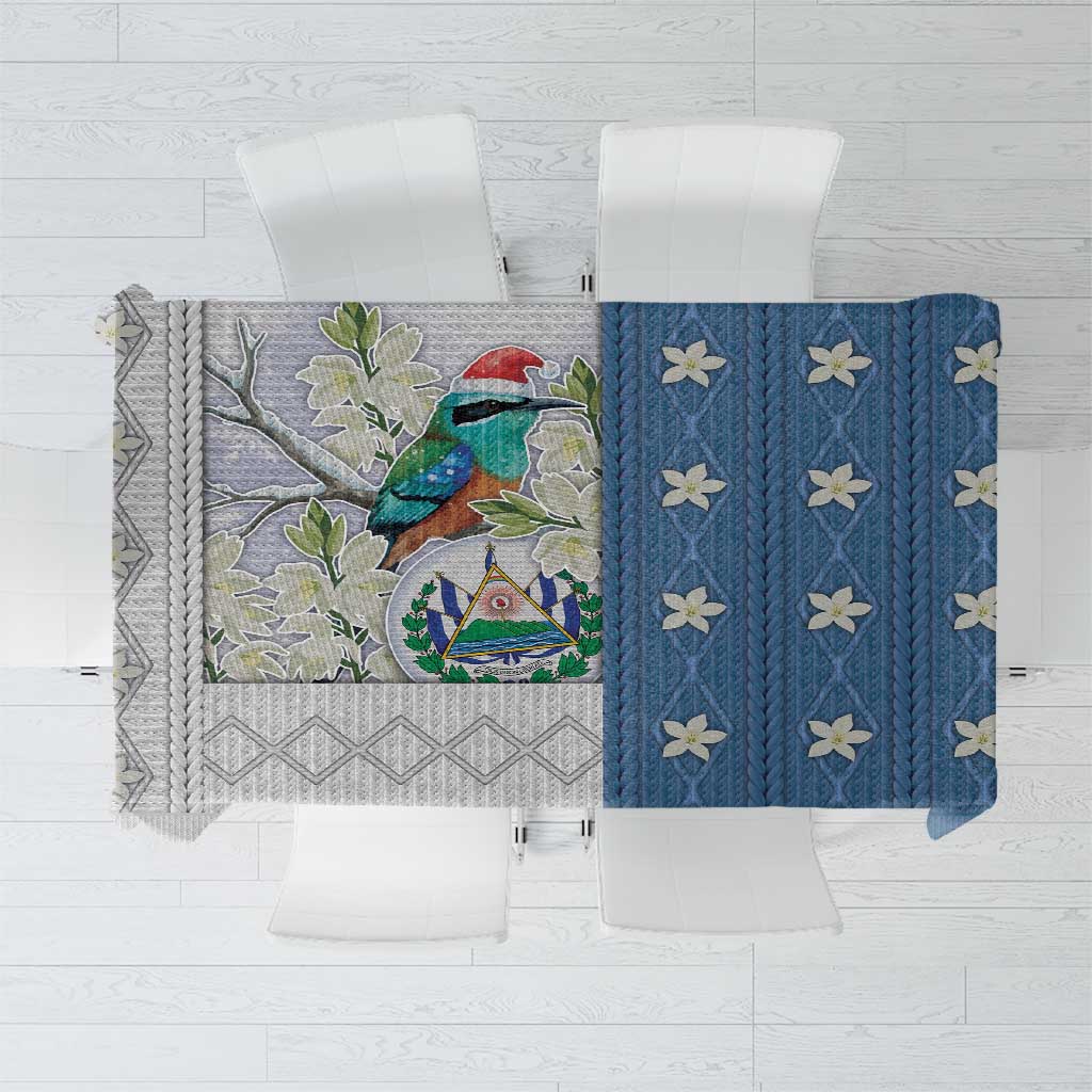 El Salvador Torogoz Christmas Tablecloth With Wool Effect Patterns - Wonder Print Shop