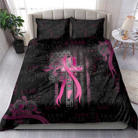 American Breast Cancer Bedding Set Hope And Cure Cross - Wonder Print Shop