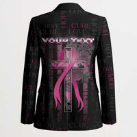 Personalized American Breast Cancer Blazer Hope And Cure Cross - Wonder Print Shop