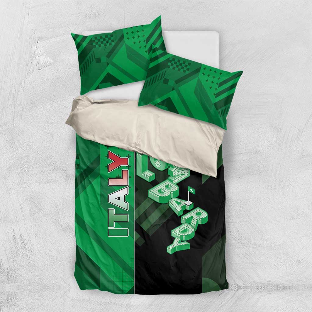 Italy Lombardy Bedding Set Isometric Style - Wonder Print Shop