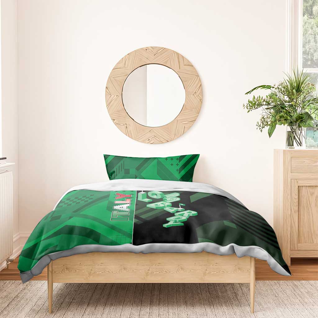 Italy Lombardy Bedding Set Isometric Style - Wonder Print Shop