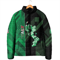 Personalized Italy Lombardy Padded Jacket Isometric Style - Wonder Print Shop