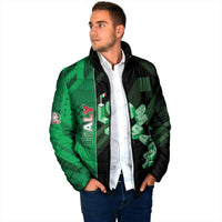 Personalized Italy Lombardy Padded Jacket Isometric Style - Wonder Print Shop