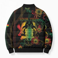Personalized Ghana Bomber Puffer Jacket Eagle Of Freedom And Justice