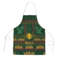 Mali Apron Golden Sun And Mosque Patterns Retro Style
