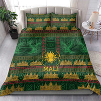 Mali Bedding Set Golden Sun And Mosque Patterns Retro Style