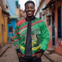 Personalized Mauritania Bomber Jacket African Wildcat From Richat Structure