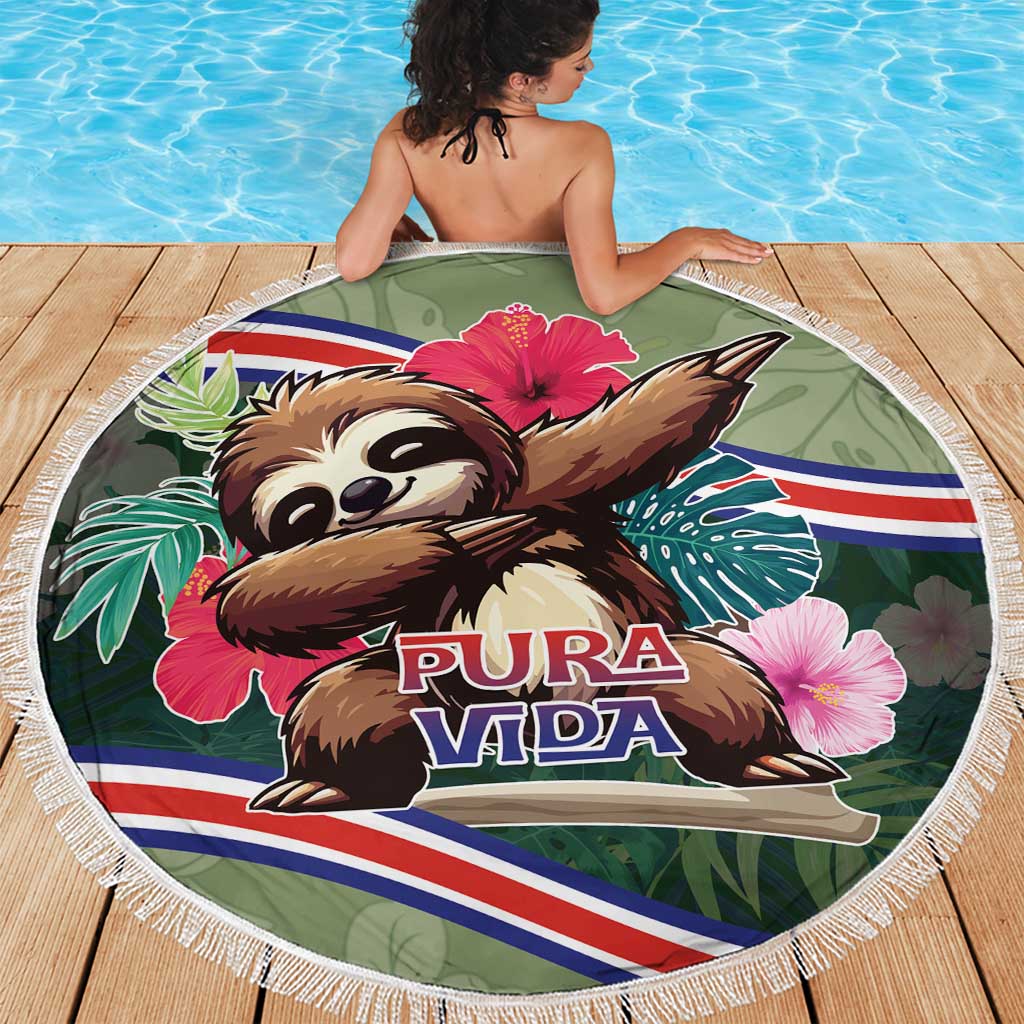 Costa Rica Beach Blanket Pura Vida Dabbing Sloth