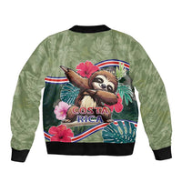 Costa Rica Bomber Jacket Pura Vida Dabbing Sloth