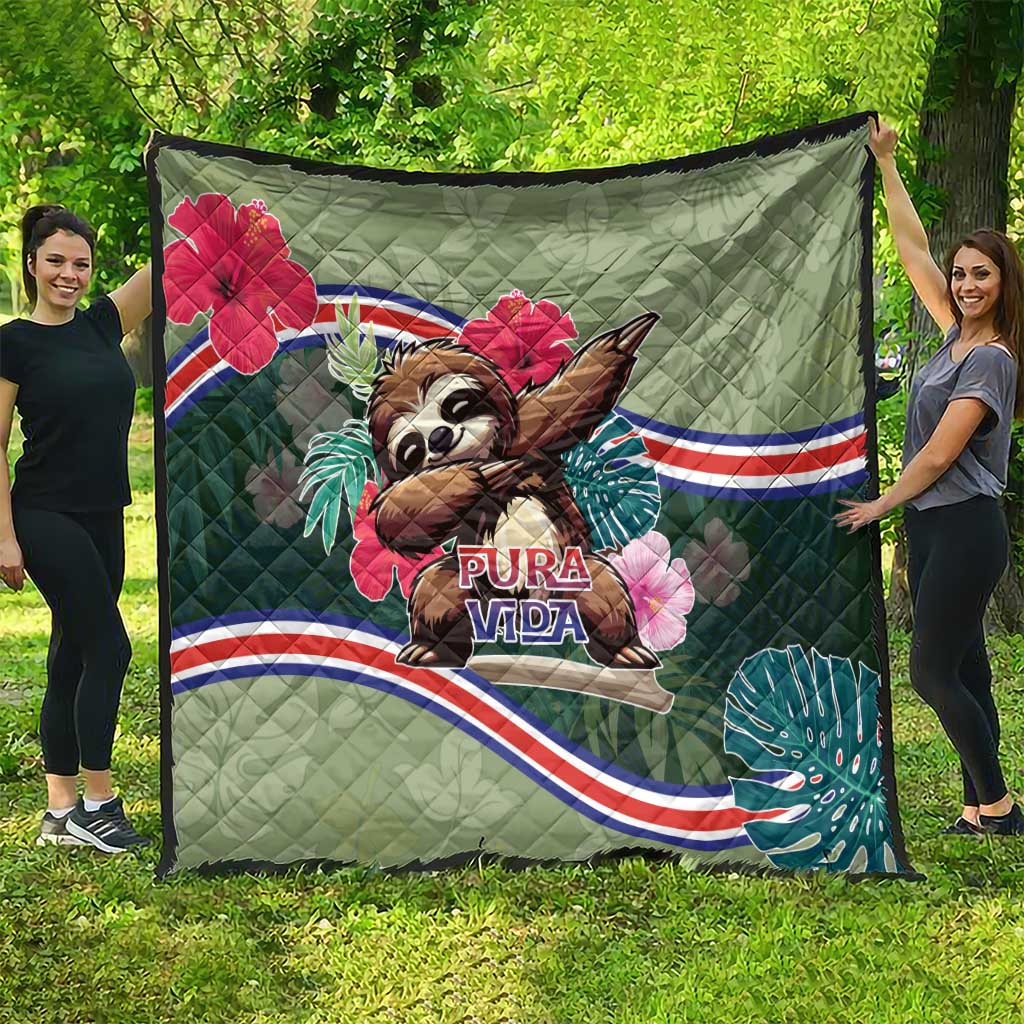 Costa Rica Quilt Pura Vida Dabbing Sloth