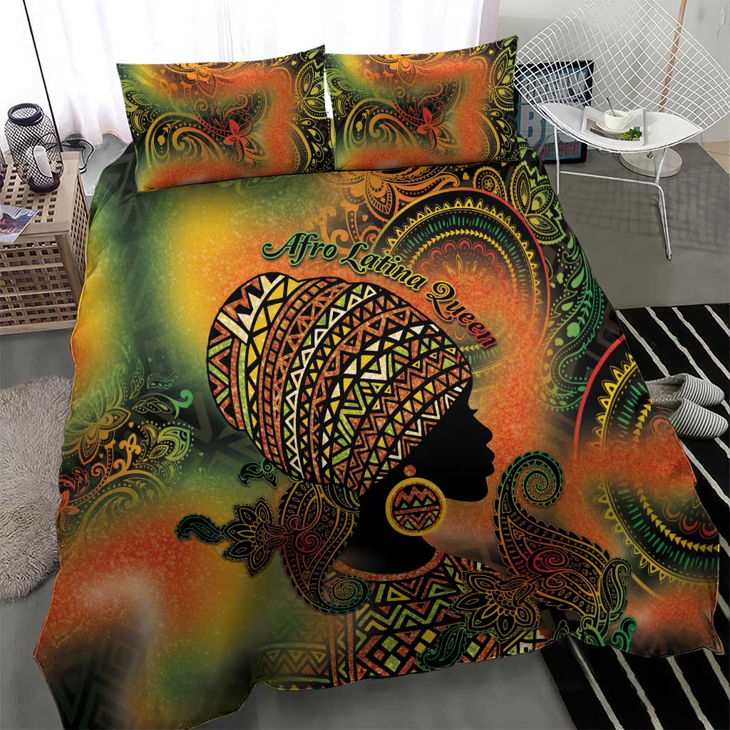 Black Women Bedding Set Afro Latina Queen - Wonder Print Shop