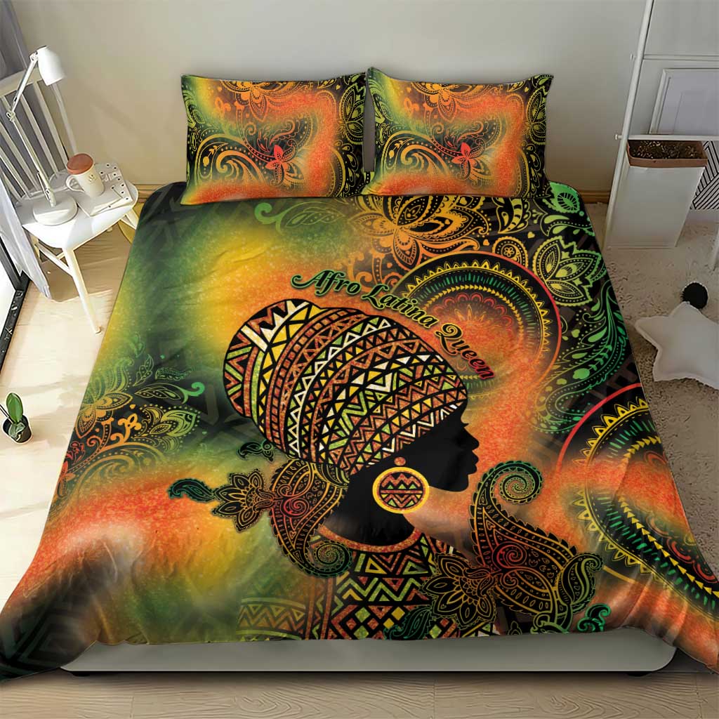 Black Women Bedding Set Afro Latina Queen - Wonder Print Shop