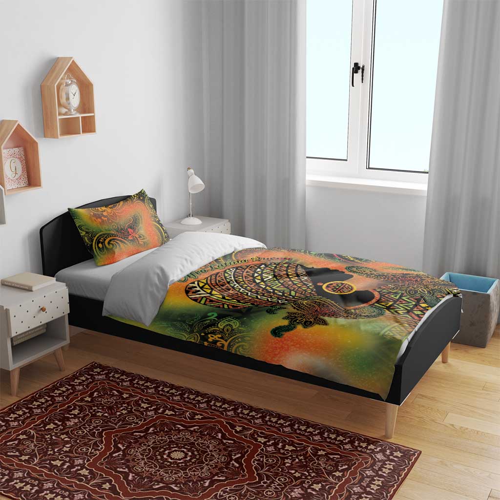 Black Women Bedding Set Afro Latina Queen - Wonder Print Shop