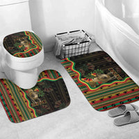 Bolivia Bathroom Set The Llama With Kantuta Over Andean Patterns - Wonder Print Shop