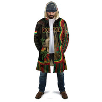 Bolivia Cloak The Llama With Kantuta Over Andean Patterns - Wonder Print Shop