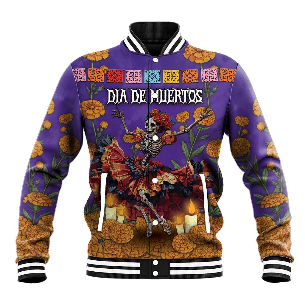 Day Of The Dead Baseball Jacket Viva La Vida - Wonder Print Shop