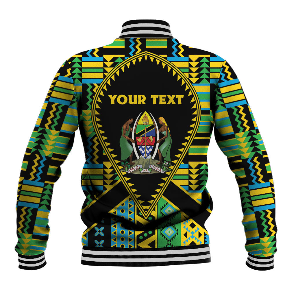 Personalized Tanzania Independence Day Baseball Jacket Uhuru 1963 African Shield Tribal Pattern