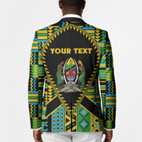 Personalized Tanzania Independence Day Blazer Uhuru 1963 African Shield Tribal Pattern