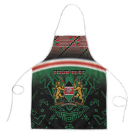 Personalized Kenya Independence Day Apron Tribal Lion 1963 Maasai Beadwork