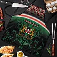 Personalized Kenya Independence Day Apron Tribal Lion 1963 Maasai Beadwork