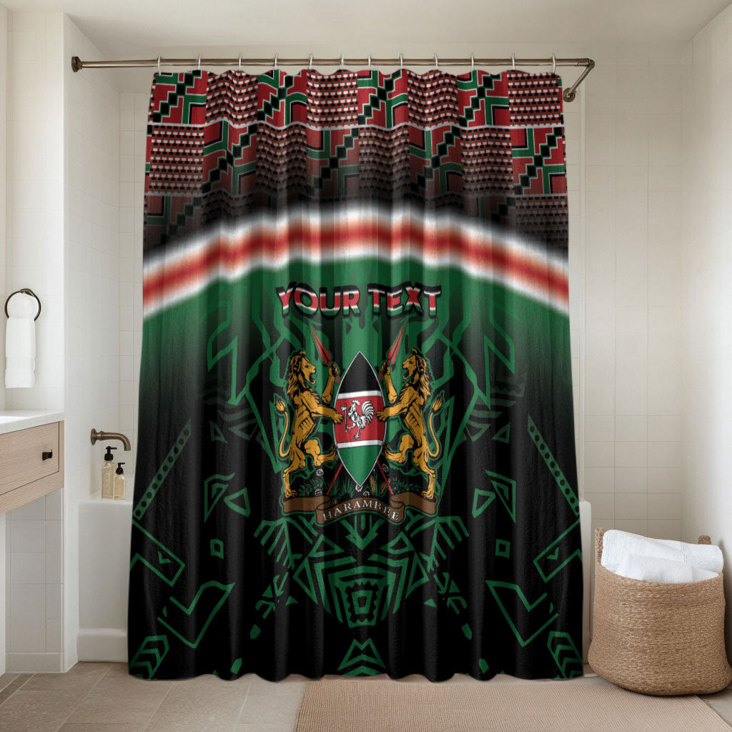 Personalized Kenya Independence Day Bathroom Set Tribal Lion 1963 Maasai Beadwork